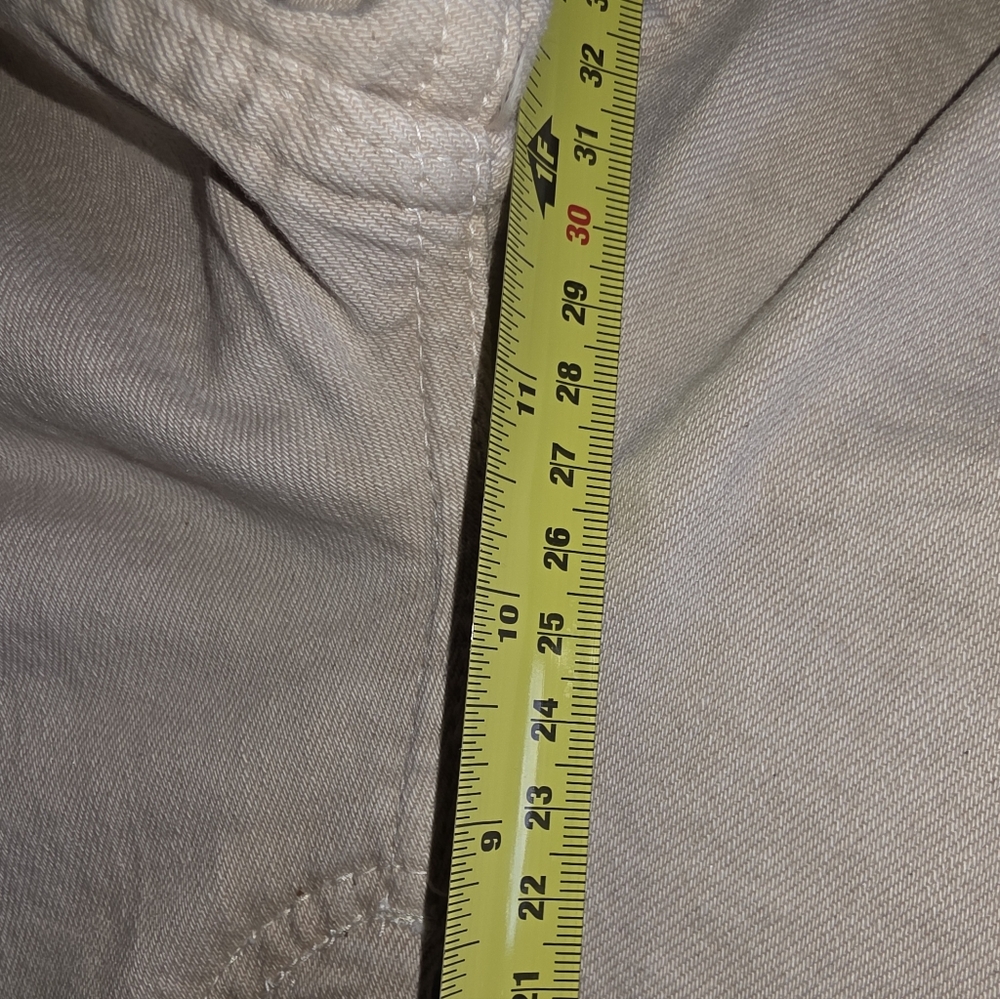 Zara Marine Wide-Leg Flare Jeans Cream Size 2 - Picture 10 of 11
